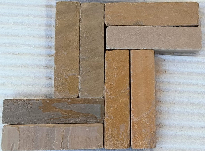 Raj Green Sandstone Tumbled Pavers