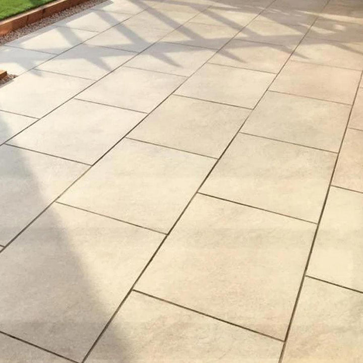 beige ivory porcelain paving slabs