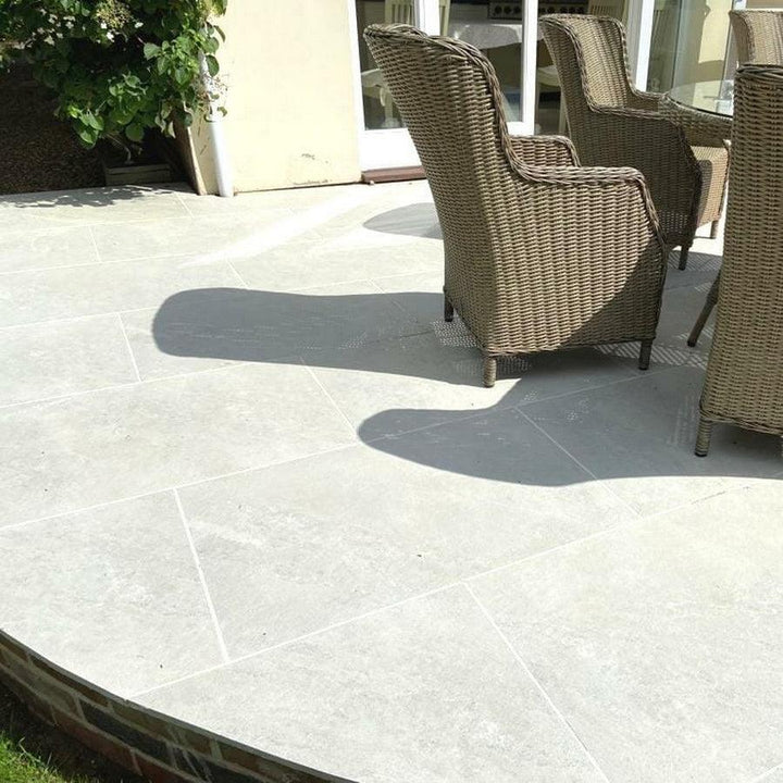 himalayan white 20mm porcelain paving slabs