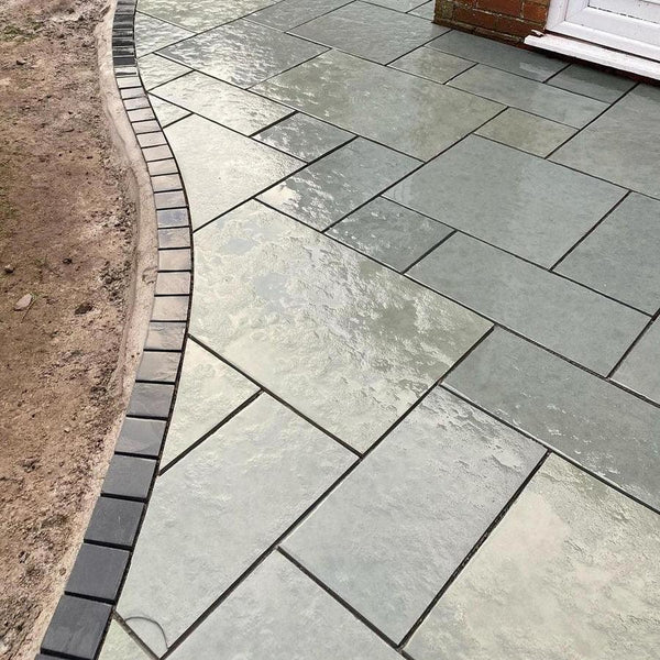 kota blue limestone paving