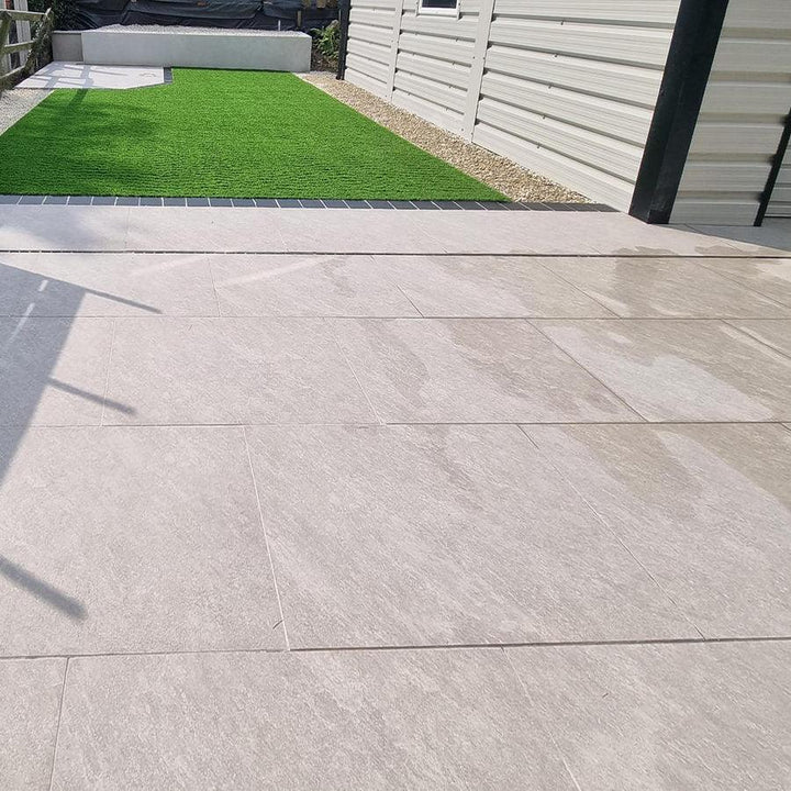 quartz grey outdoor porcelain tiles