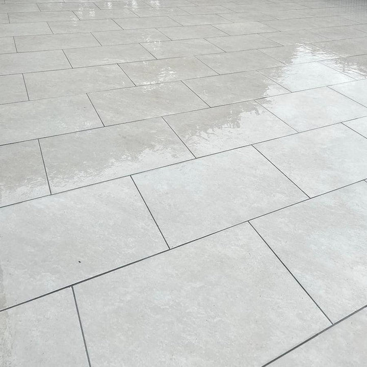 quartz white porcelain garden tiles