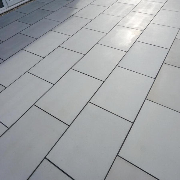 smooth sandstone paving Kandla grey