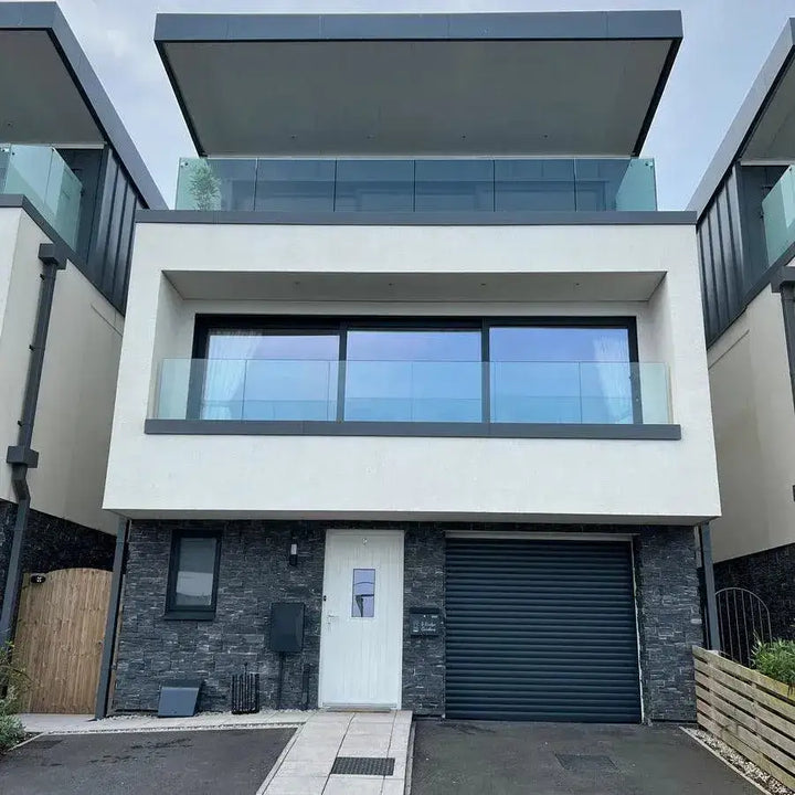 Tier stone cladding black panels