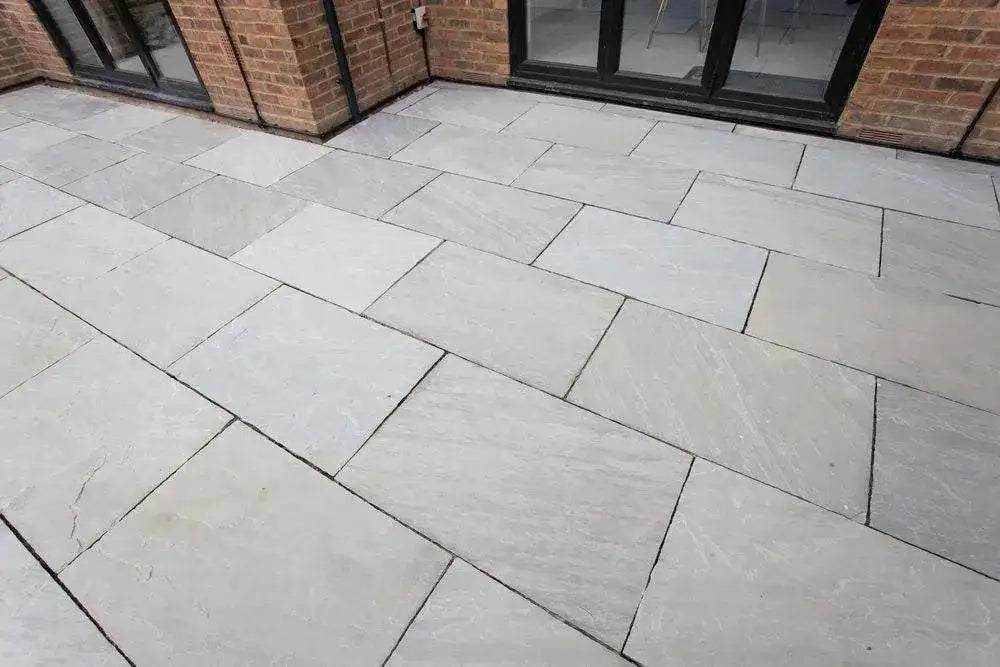 Kandla grey sandstone paving slabs
