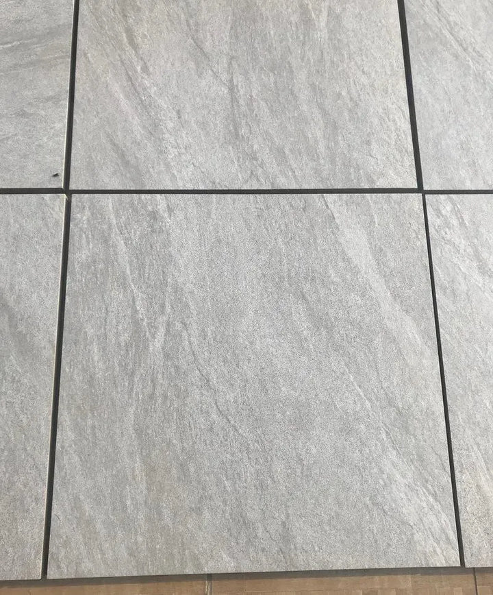 grey porcelain paving slabs