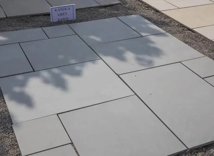 smooth Indian sandstone paving sawn honed
